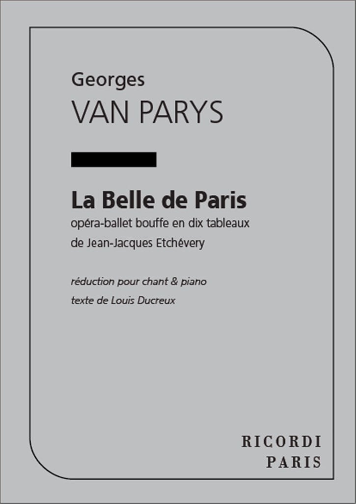 Parys La Belle De Paris Chant Et Piano